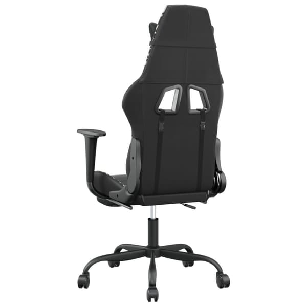 vidaXL Gamingstol med fotstöd svart och kamouflage konstläder