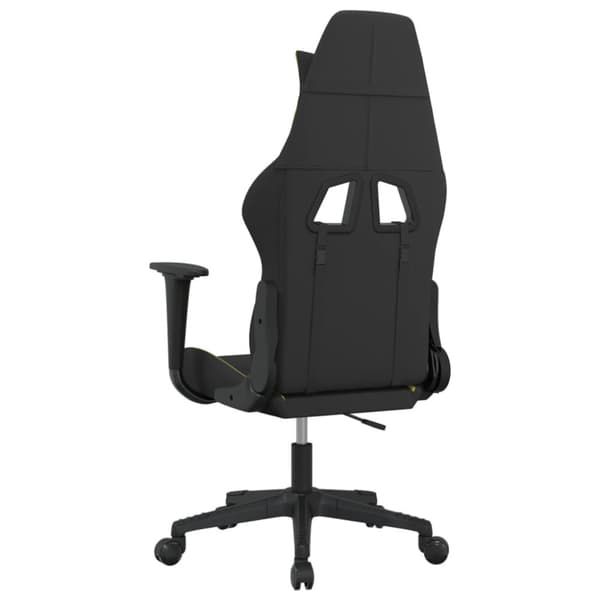 vidaXL Gamingstol svart och ljusgrön tyg