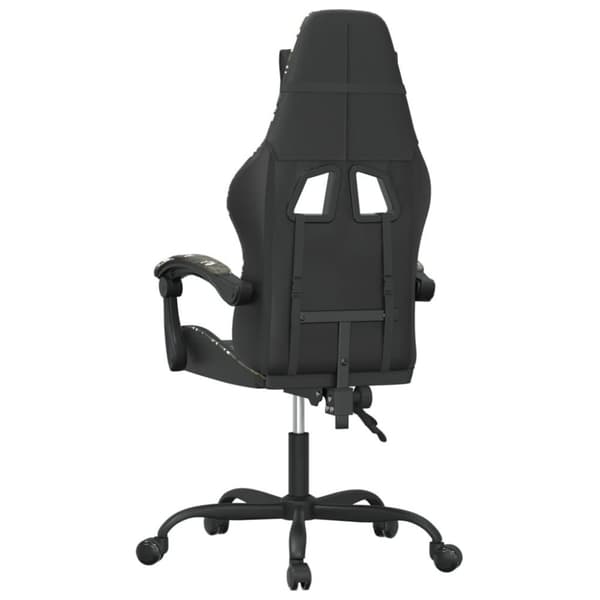 vidaXL Gamingstol svart och kamouflage konstläder