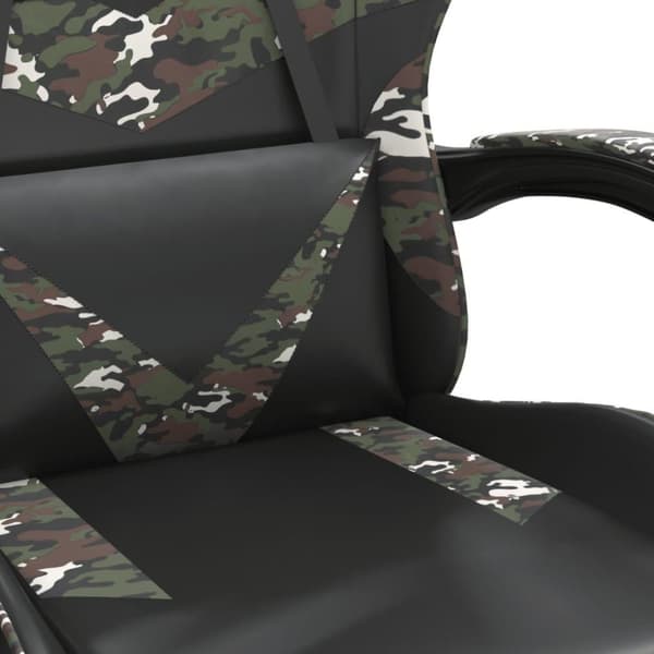 vidaXL gamingstol kunstlæder sort og camouflage