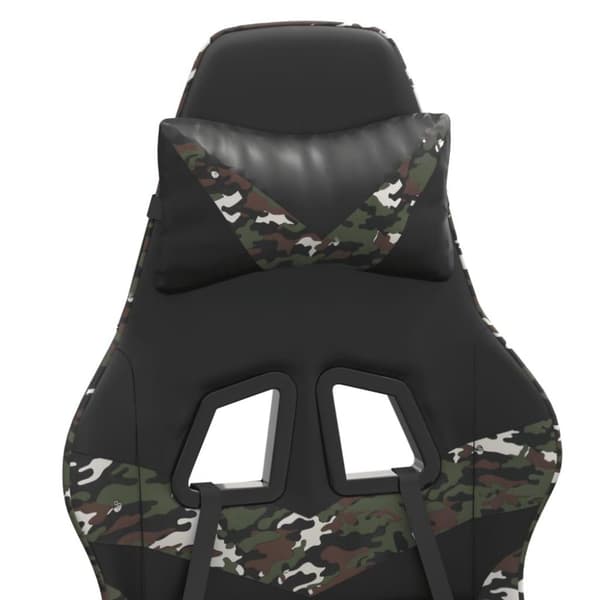 vidaXL gamingstol kunstlæder sort og camouflage