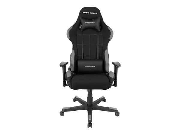 DXRacer Formula Series OH/FD01 - Stol - ergonomisk - høy bakside - armlener - T-formet - tipping - roterende - nylon, polyuretan fauxlær, høytetthets