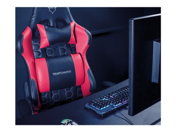 Trust Gaming GXT 708 Resto - Spillestol - ergonomisk - liggestol - armlener - T-formet - tipping - roterende - svart