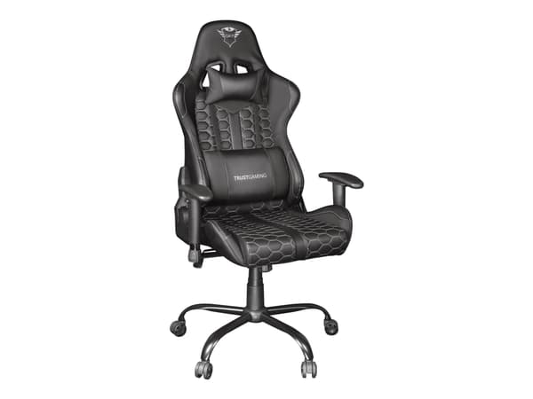 Trust Gaming GXT 708 Resto - Spillestol - ergonomisk - liggestol - armlener - T-formet - tipping - roterende - svart