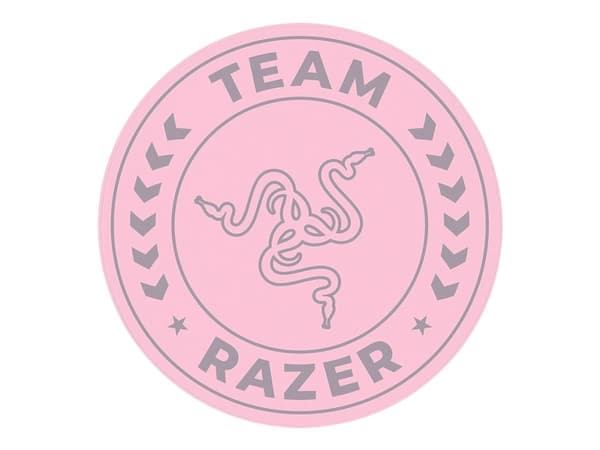Razer Floor Rug, Tuolimatto, Vaaleanpunainen, Polyesteri, Silikoni, 1200 mm, 1200 mm, 1 kpl