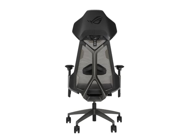 ASUS ROG Destrier Ergo - Spillestol - armlener - T-formet - tipping - roterende - aluminiumslegering - svart