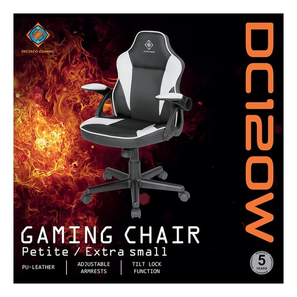 deltaco_gaming DC120 Junior Gaming Chair, kunstskinn, høydejusterbar