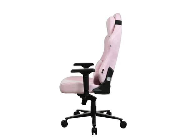 Arozzi Vernazza Supersoft - Stol - ergonomisk - armlener - T-formet - tipping - roterende - stoff - rosa