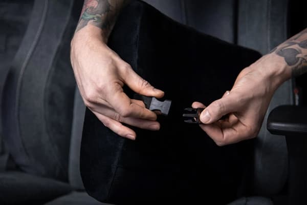 Arozzi Lumbar Support - Black Velour