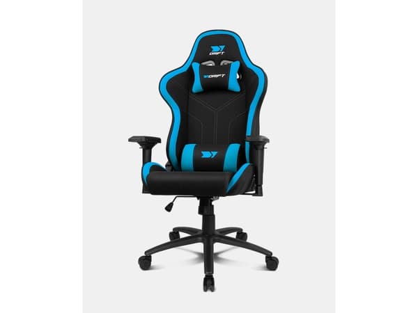 DRIFT DR110BL, Gaming-stol, 150 kg, Polstret Sete, Polstret Rygg, Sort, Metall