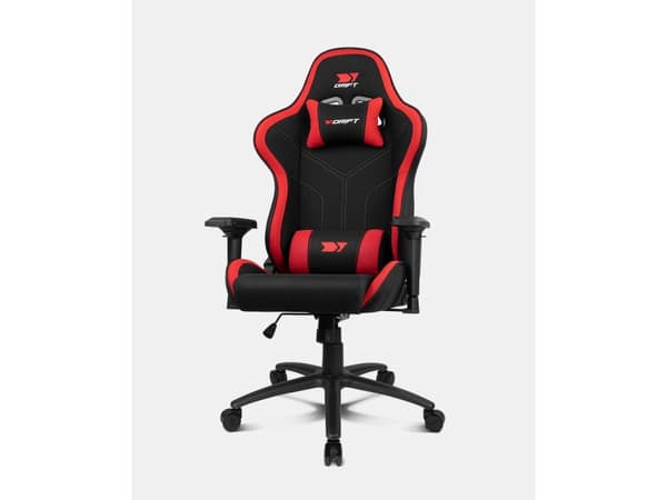 DRIFT DR110BR, Gaming-stol, 150 kg, Polstret Sete, Polstret Rygg, Sort, Metall