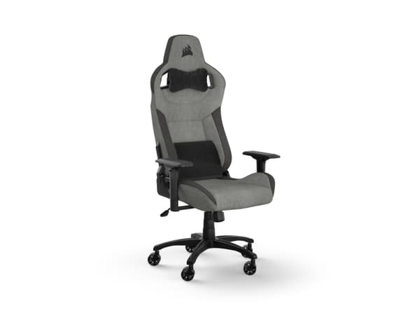 CORSAIR T3 RUSH - Spillestol - armlener - T-formet - tipping - stoff - trekullgrå
