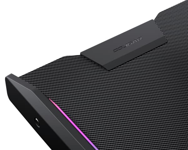 COUGAR Gaming E-Mars, Rak, Rektangulär form, Spela, Svart, Svart, Svart