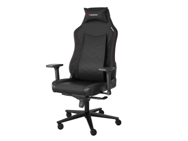 Genesis Nitro 890 G2 - Spillestol - ergonomisk - rectangular - armlener - T-formet - tipping - stoff, økolær, metall - svart