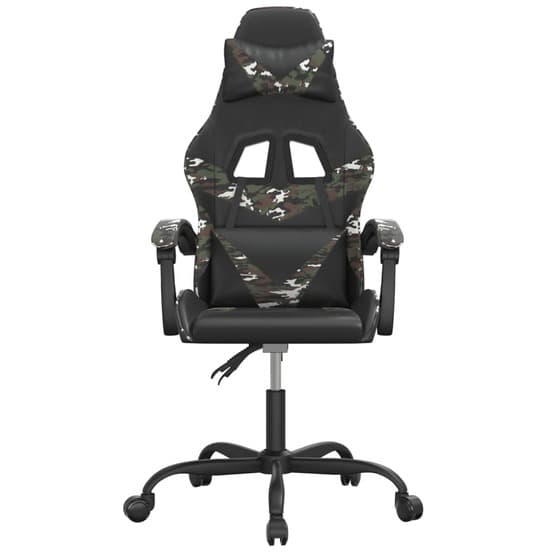Gamingstol Svart Och Kamouflage Konstläder-3