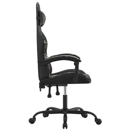Gamingstol Svart Och Kamouflage Konstläder-3
