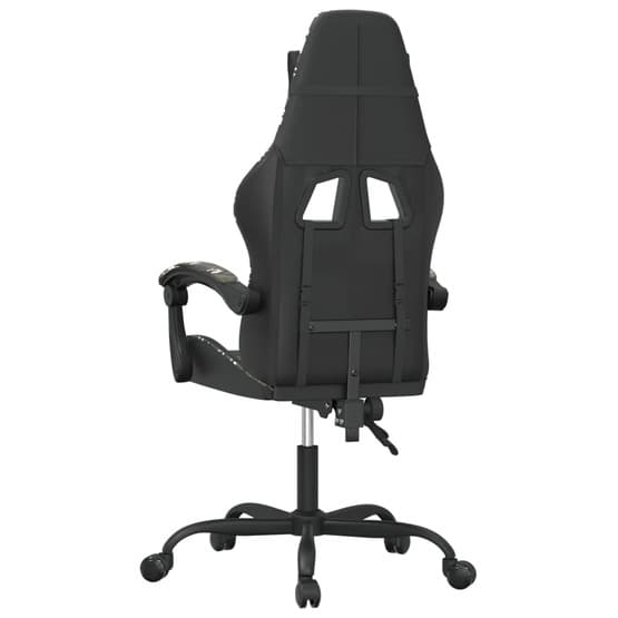 Gamingstol Svart Och Kamouflage Konstläder-3