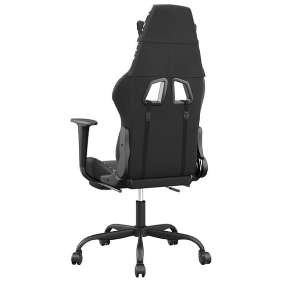 Gamingstol Med Fotstöd Kamouflage Och Svart Konstläder