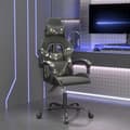 Miniatyrbild 1 av 8: Snurrbar Gamingstol Svart Och Kamouflage Konstläder-3