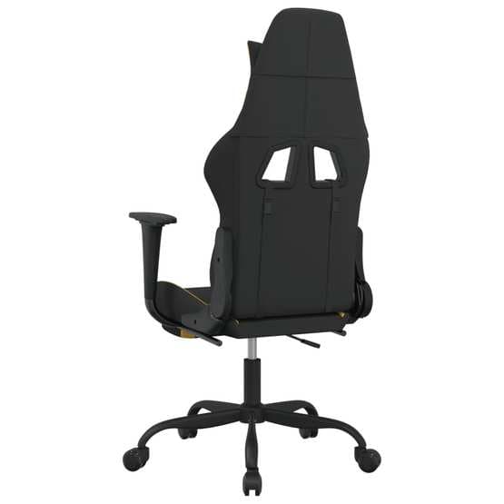 Gamingstol Med Fotstöd Och Massage Svart Och Gul Tyg - Extreme