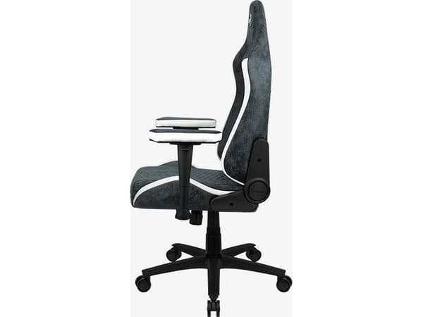 Aerocool Crown AeroSuede, Universal spelstol, 150 kg, Stoppad sits, Stoppat ryggstöd, 125 kg, Svart