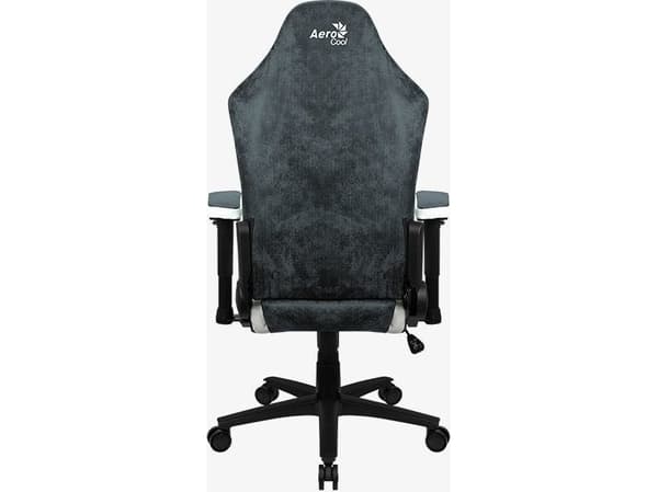 Aerocool Crown AeroSuede, Universal spelstol, 150 kg, Stoppad sits, Stoppat ryggstöd, 125 kg, Svart