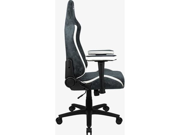 Aerocool Crown AeroSuede, Universal spelstol, 150 kg, Stoppad sits, Stoppat ryggstöd, 125 kg, Svart