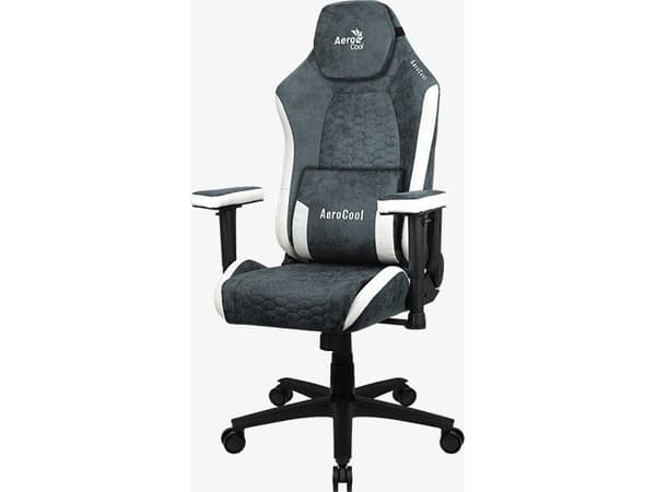 Aerocool Crown AeroSuede, Universal spelstol, 150 kg, Stoppad sits, Stoppat ryggstöd, 125 kg, Svart