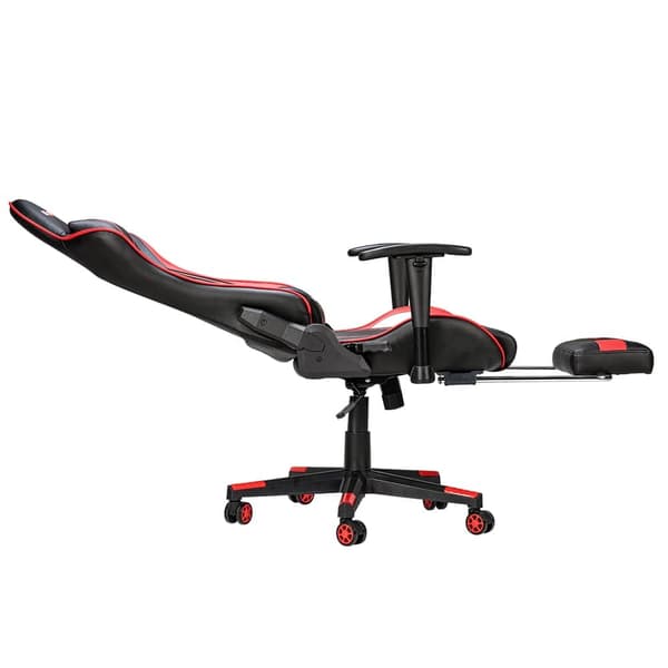 Gaming stol massage kontorsstolar Ergonomisk design gamingstol med ryggstöd + nackstöd + fotstöd