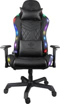 Miniatyrbillede 4 af 6: DELTACO GAMING GAM-080 - gaming stol i kunstlæder med RGB-belysning, ryglæn kan vippes, 332 RGB farvepositioner, nakkepude, rygpude, sort / RGB