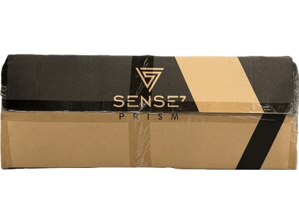 SENSE7 Prism tygfåtölj svart och röd