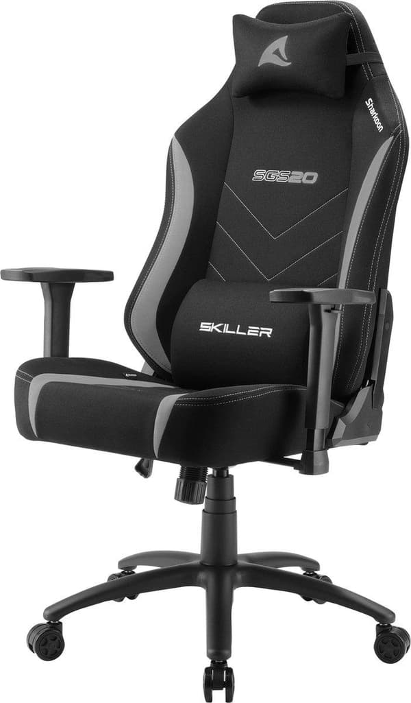 Sharkoon SKILLER SGS20 tyg vadderat sits vadderat ryggstöd (4044951035014)