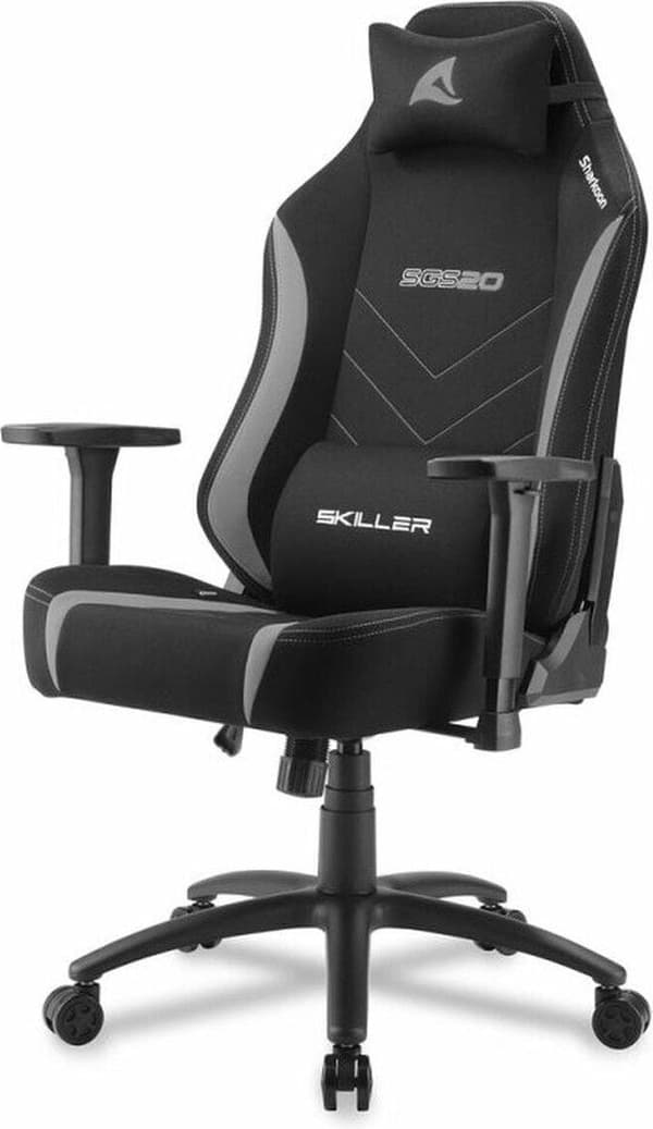 Sharkoon SKILLER SGS20 tyg vadderat sits vadderat ryggstöd (4044951035014)