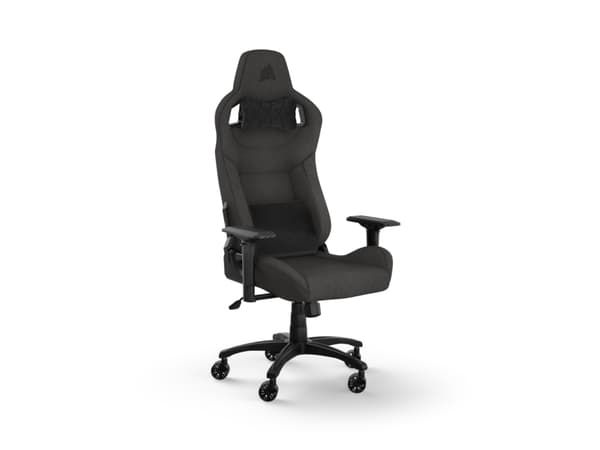 CORSAIR T3 RUSH - Spillestol - armlener - T-formet - tipping - nylon, stoff - koksgrå