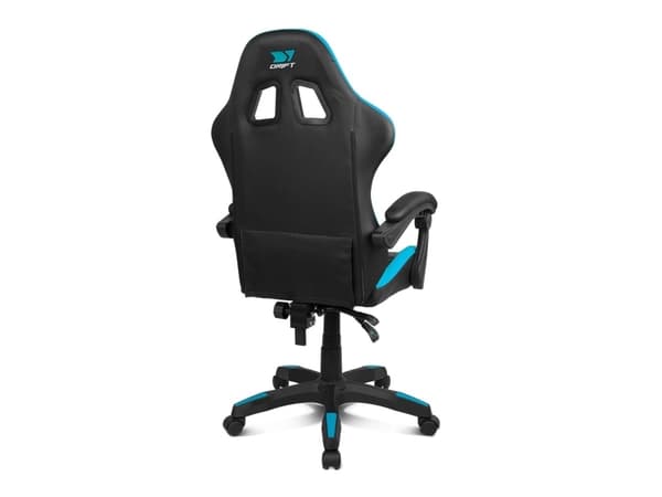 DRIFT DR35BL, PC-gamingstol, 100 kg, Polstret Sete, Polstret Rygg, Svart/blått, Metall