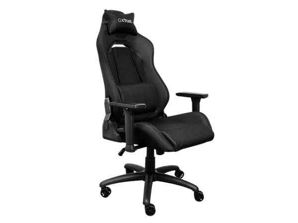 Trust GXT 714 Ruya - Spelstol - armstöd - T-formad - lutning - svängtapp - högdensitetsskum, PU-behandlat läder, plast - svart