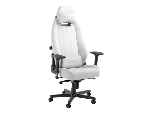 Noblechairs LEGEND - Spillestol - ergonomisk - armlener - T-formet - tipping - høyteknologisk kunstskinn, høyteknologisk vinyl - hvit