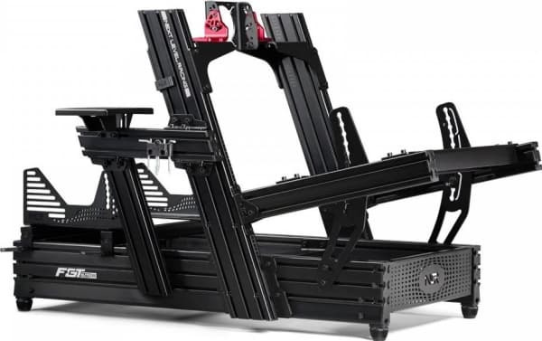 Next Level Racing F- GT Elite 160 Front & Side Mount Edition - Simuleringscockpit för racing - pulverbelagt kolstål, aluminium - svart anodiserad yta
