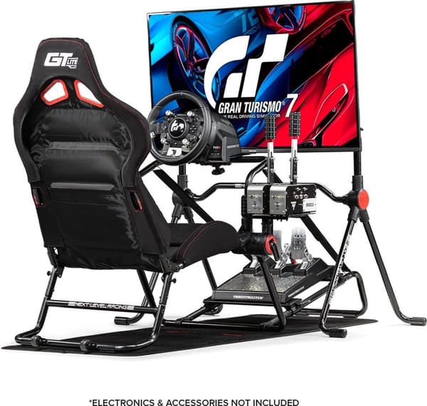 Next Level Racing - GT Lite Pro - Sammenfoldelig Racing Stol - Sort/Rød