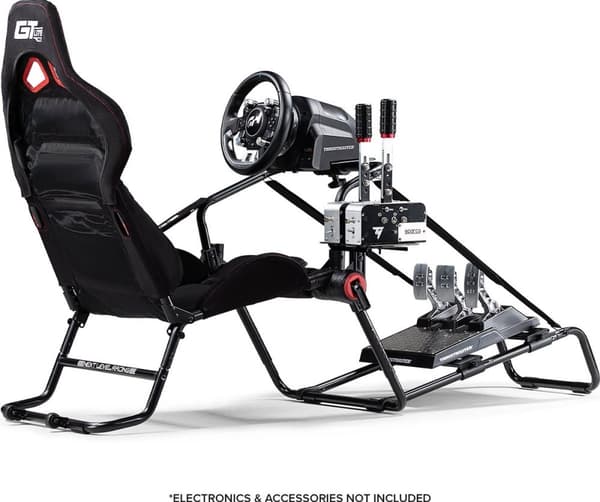 Next Level Racing - GT Lite Pro - Sammenfoldelig Racing Stol - Sort/Rød