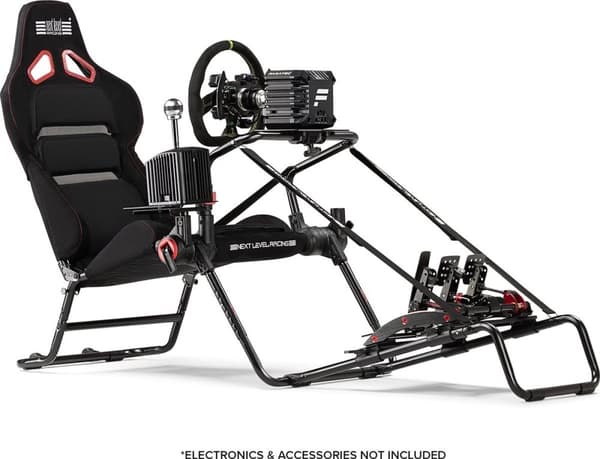 Next Level Racing - GT Lite Pro - Sammenfoldelig Racing Stol - Sort/Rød