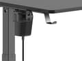 Miniatyrbillede 4 af 5: Deltaco DT410 - Elektrisk spillebord - Højdejusterbar - med drikkekop og hovedtelefonholder - Sort