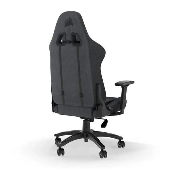 CORSAIR - Kontorsstol - Spelfåtölj - TC100 RELAXED - Tyg - Ergonomiskt - Justerbara armstöd - Svart/Grå -