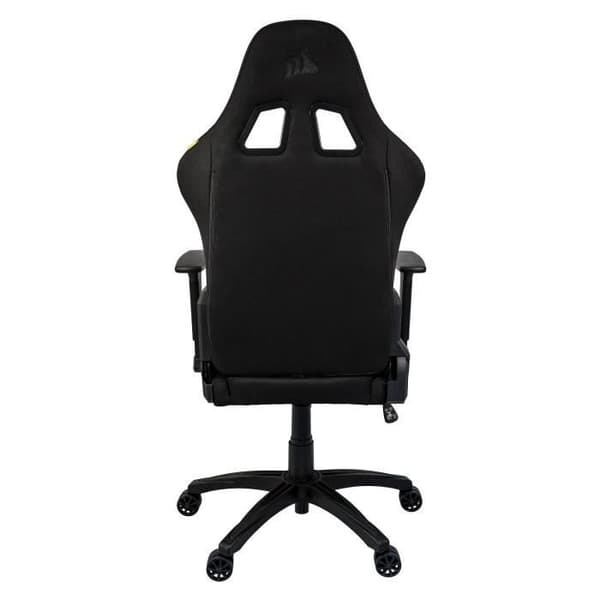 CORSAIR - Kontorsstol - Spelfåtölj - TC100 RELAXED - Tyg - Ergonomiskt - Justerbara armstöd - Svart/Röd (CF-9900014-WW)