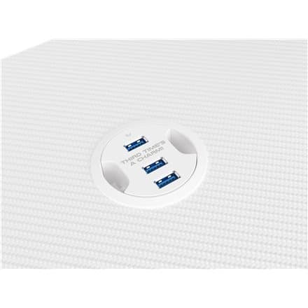 Genesis Gaming Tisch HOLM 320 RGB weiĂź (120cm x 75cm)