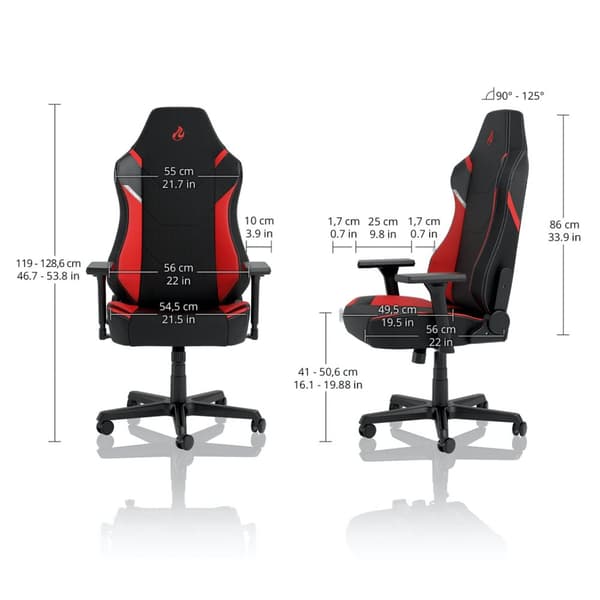 Nitro Concepts X1000 Upholstered seat Upholstered backrest