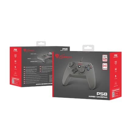 GENESIS P58 Black USB Gamepad Analogue PC, Playstation 3