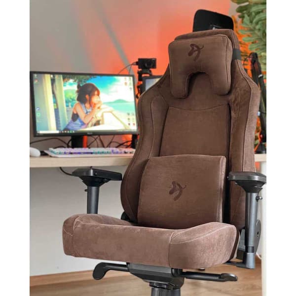 Arozzi Spelstol Vernazza Supersoft Fabric Brun