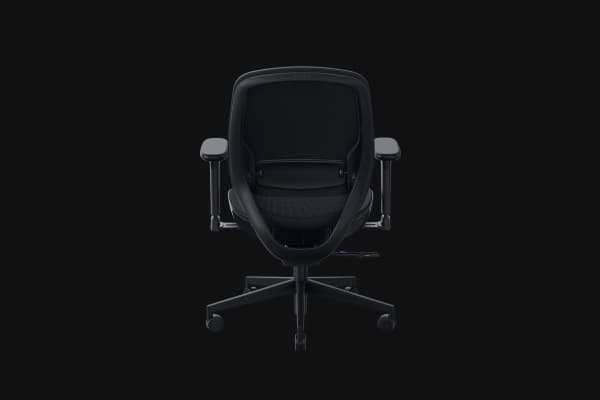 Razer Fujin - Stol - armlener - T-formet - tipping - roterende - maskestoff, metall - svart