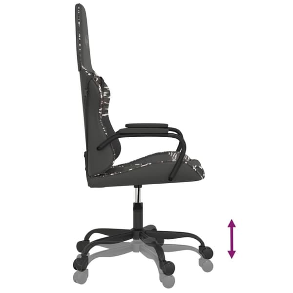 vidaXL Gamingstol svart och kamouflage konstläder